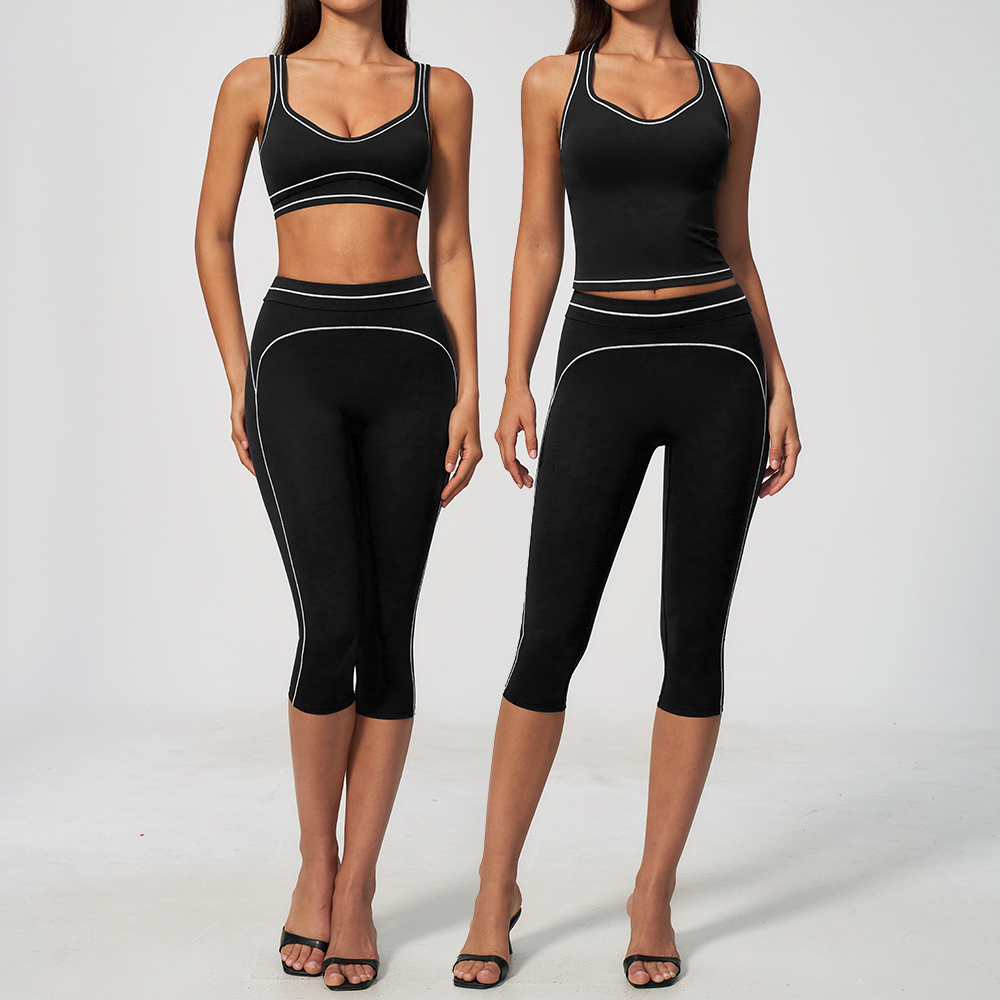 Women Contrast Stitch Racerbac - Yoga Fitness Class 评论和价格