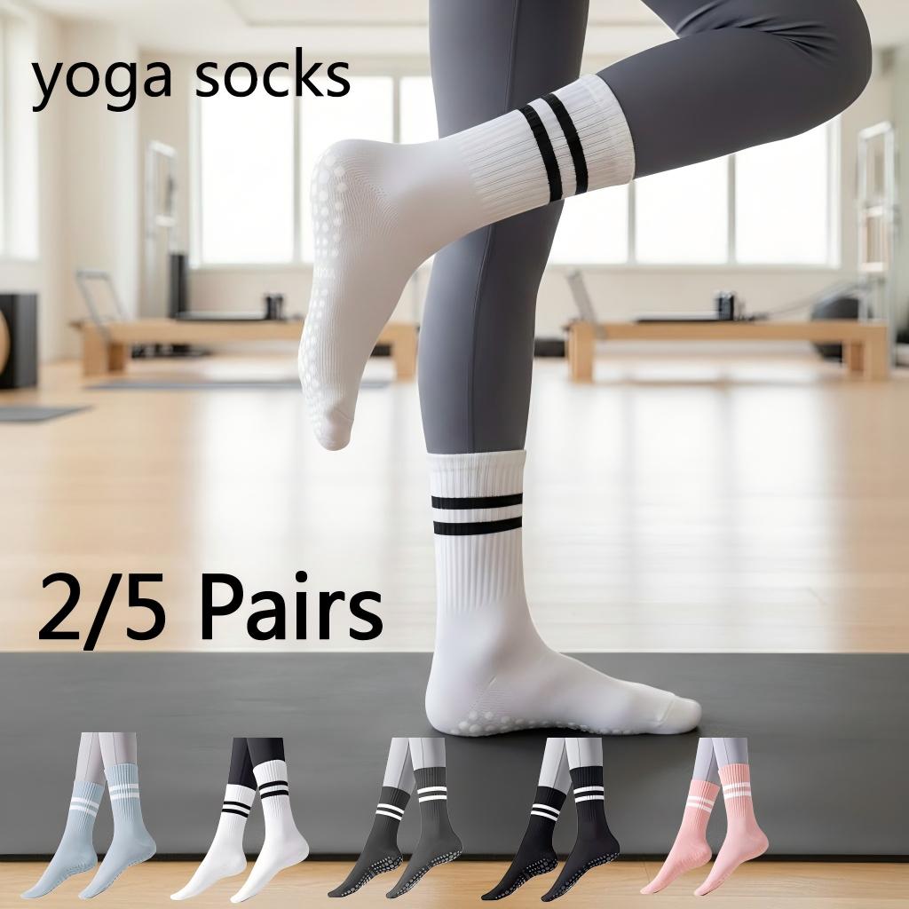Women Non Slip Yoga Socks, Gri - Yoga Fitness Pilates 评论和价格