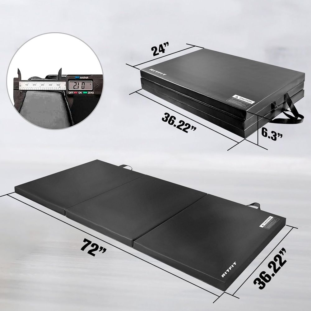 Enhanced 2 Thick Gym Mat, 3'x6 - Thick Yoga Mat 评论和价格