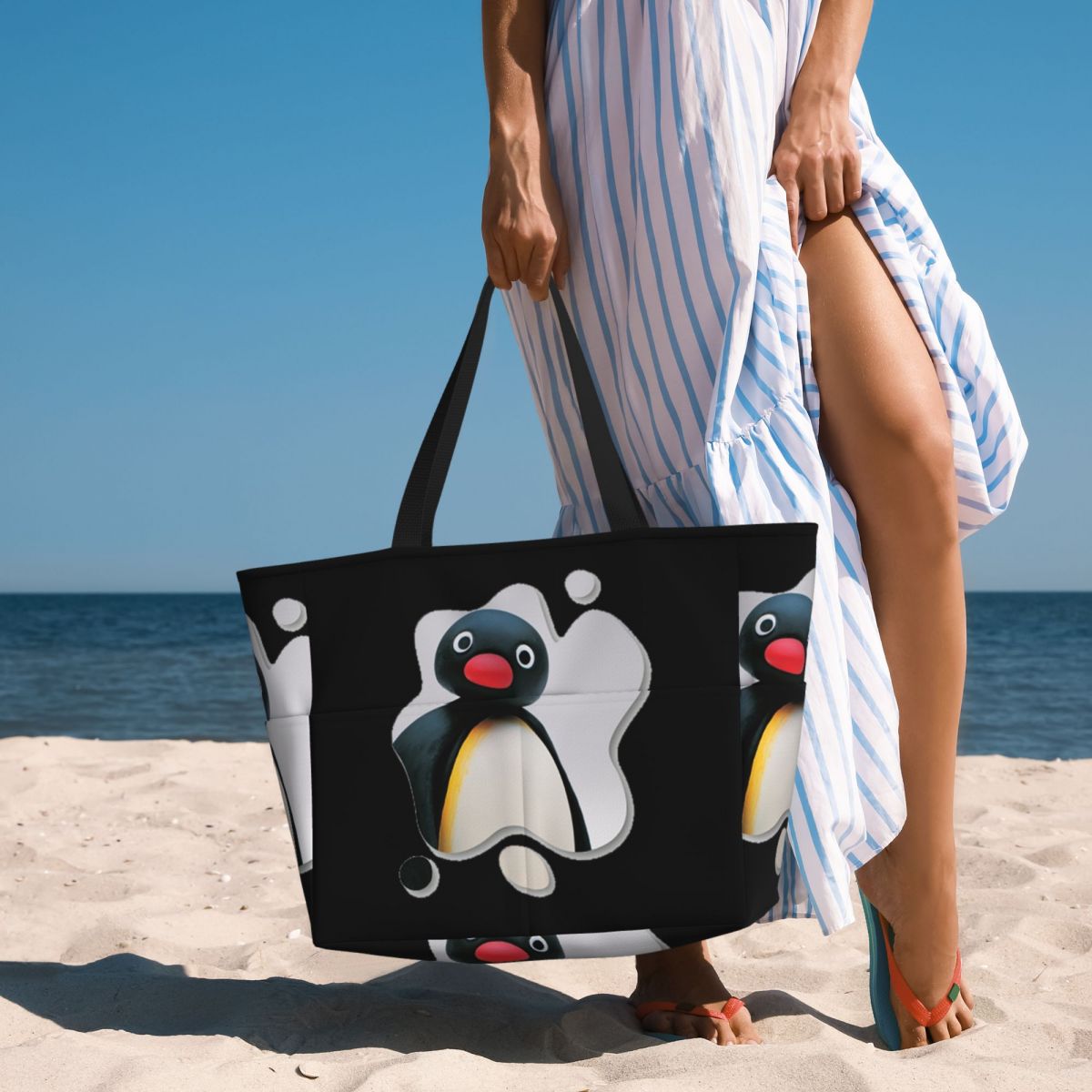 Pingu Pinga Penguin Tv Beach T - Yoga Fitness Tva 评论和价格