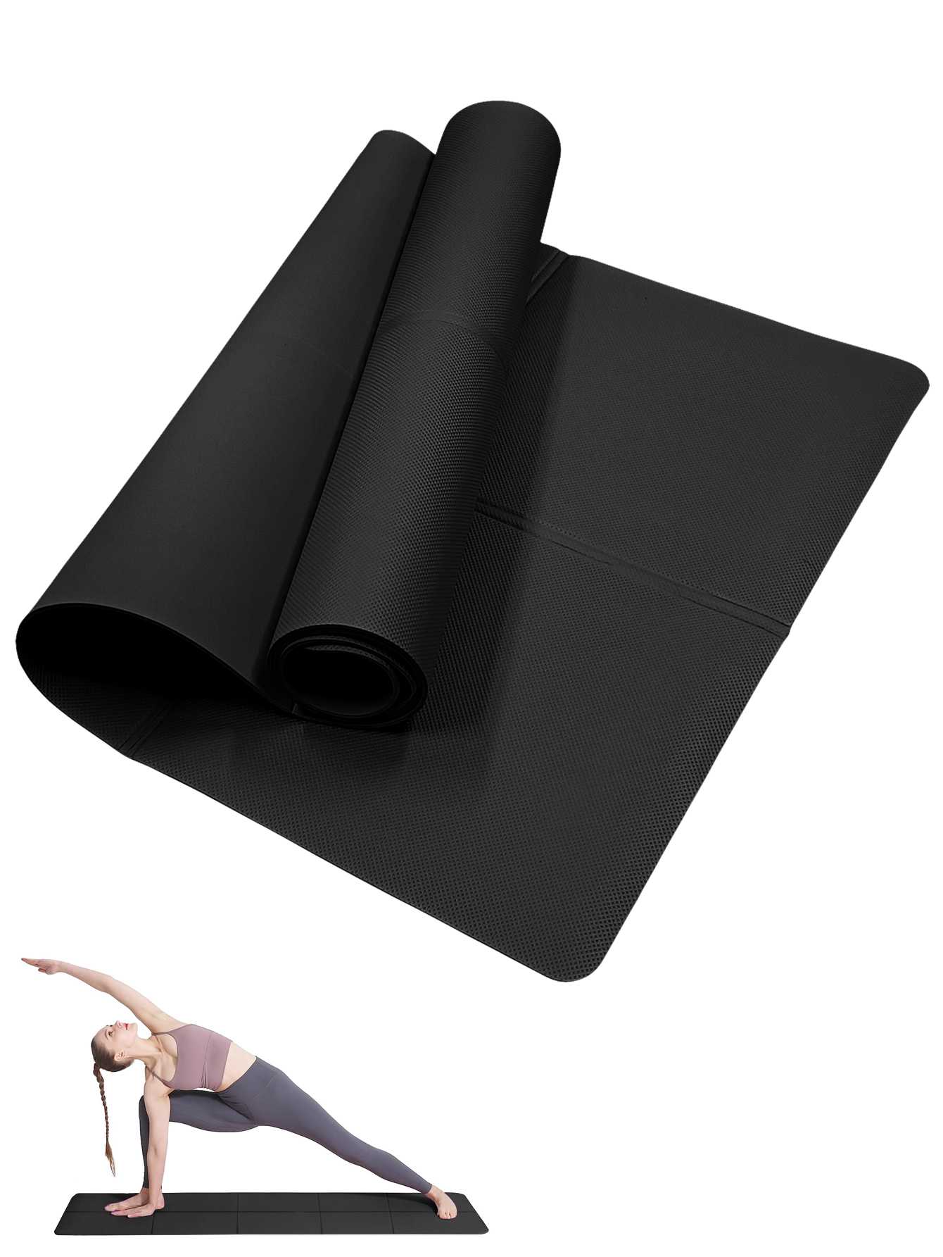 Foldable Yoga Mat Black Eco Fr - Thick Yoga Mat 评论和价格