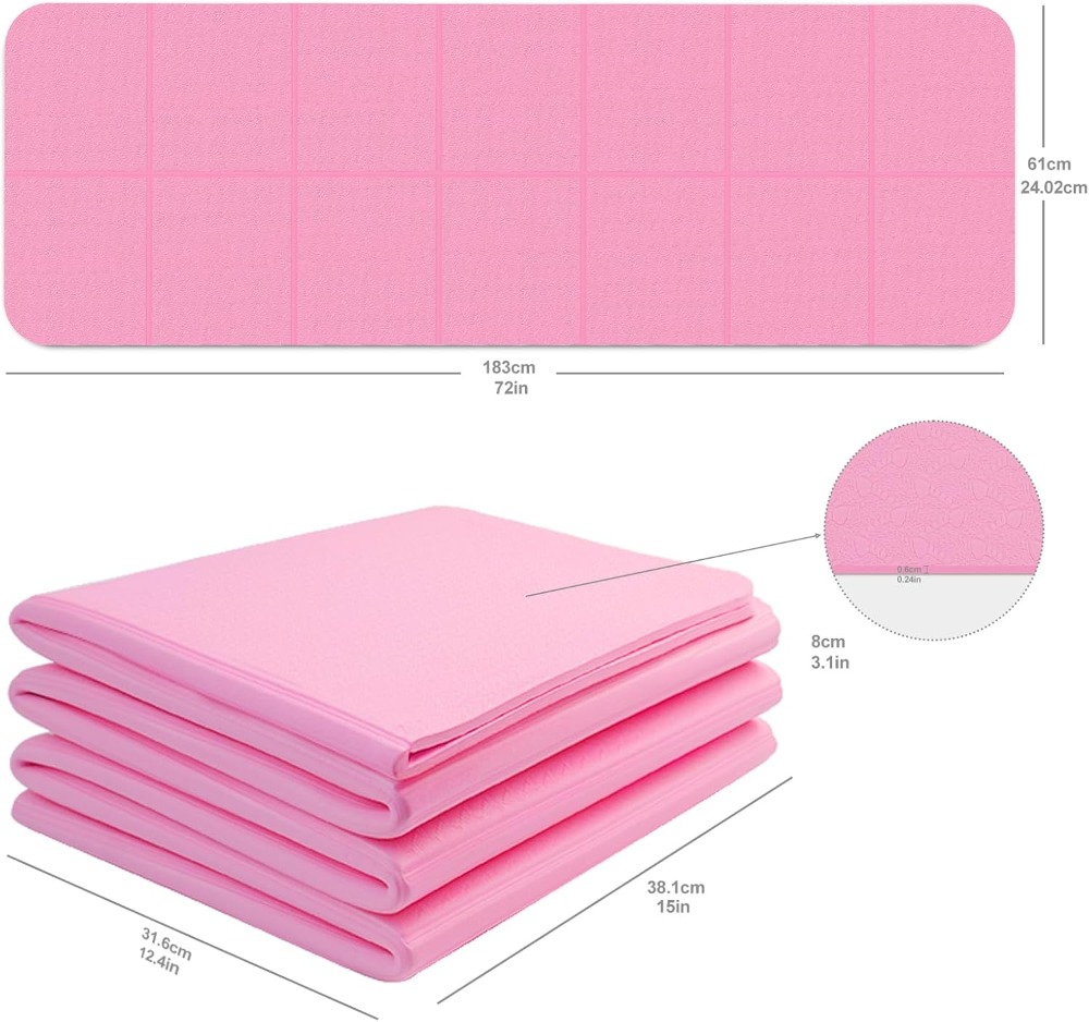 Foldable Yoga Mat with Resista - Thick Yoga Mat 评论和价格