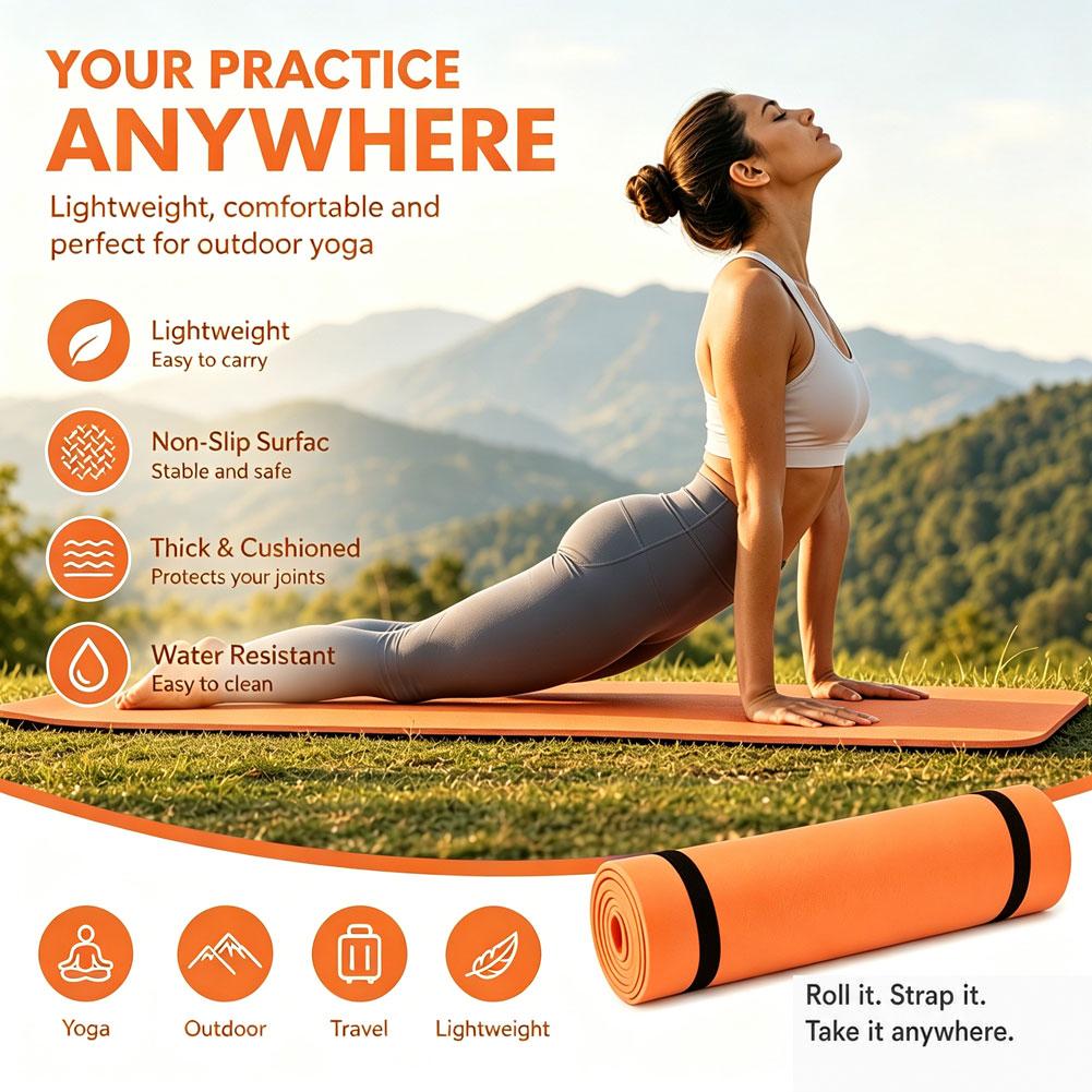 1/2Pcs Thick Yoga Mat Anti-ski - Thick Yoga Mat 评论和价格