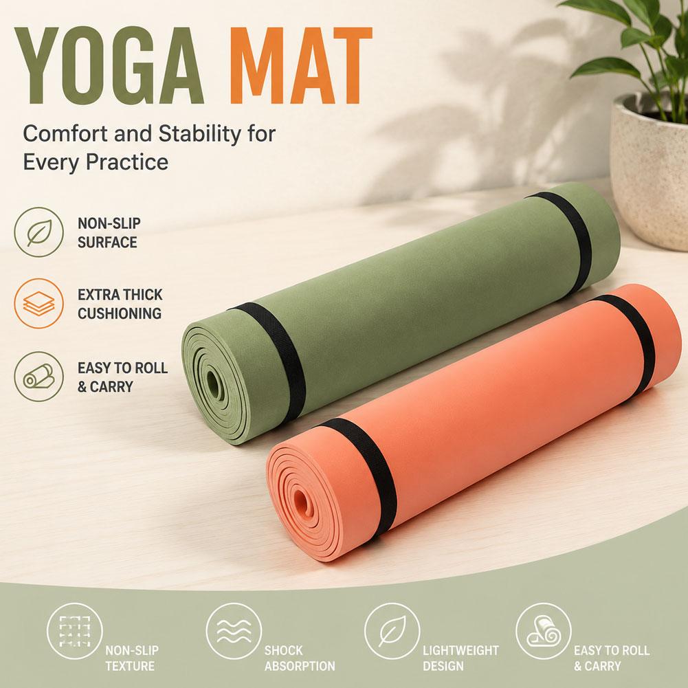 1/2Pcs Thick Yoga Mat Anti-ski - Thick Yoga Mat 评论和价格